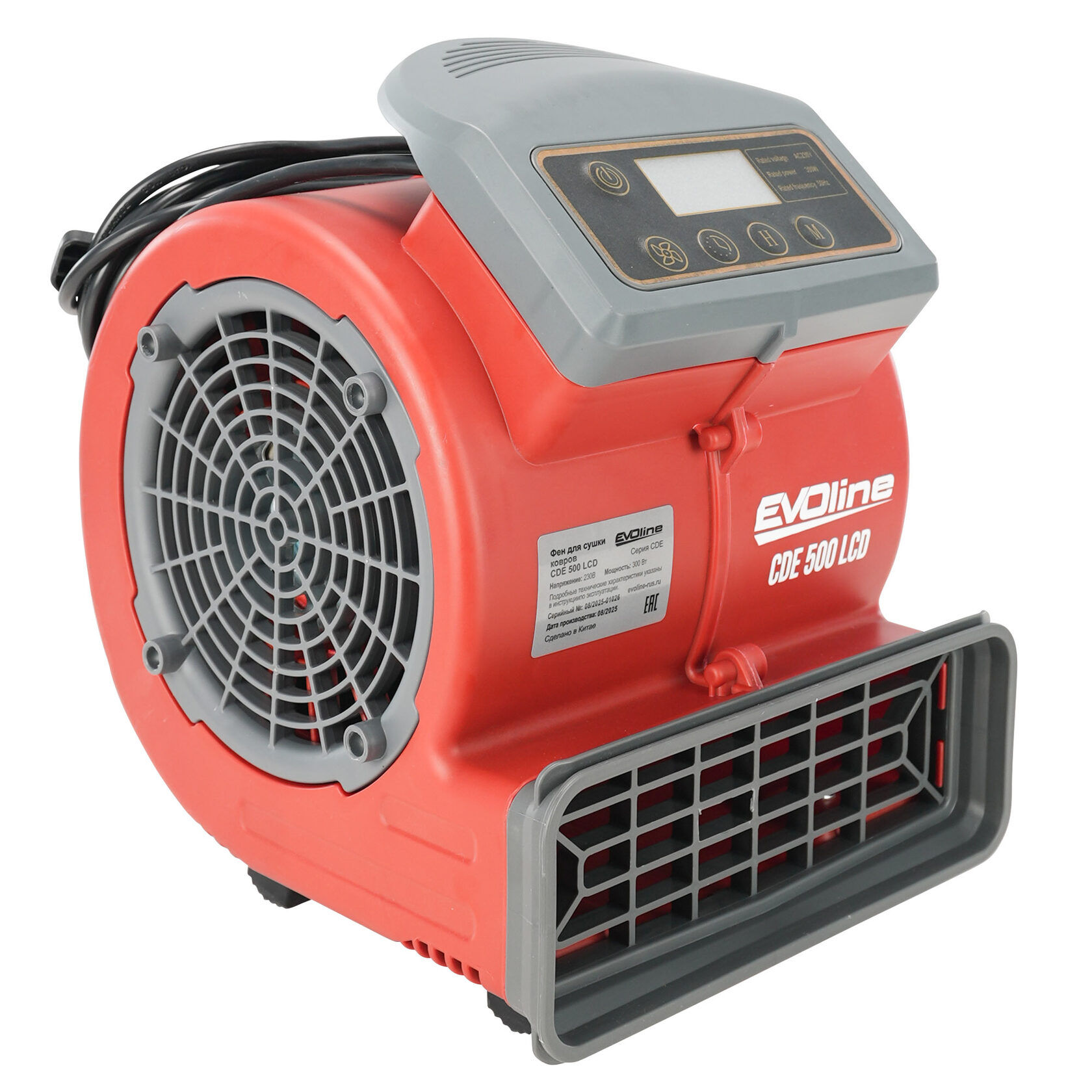 Фен для сушки ковров CDE 500 LCD