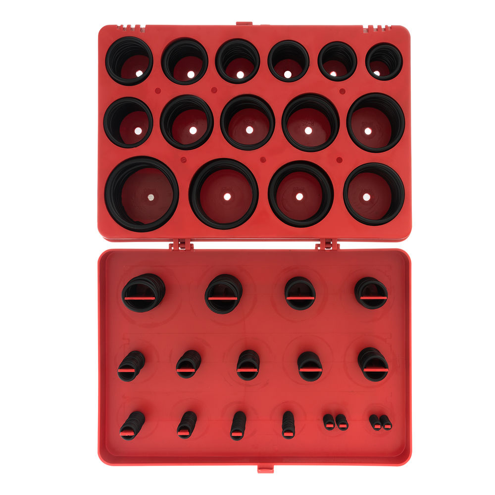 Набор резиновых уплотнительных прокладок, D 7-53 мм, 406 предмета Сибртех (47597)