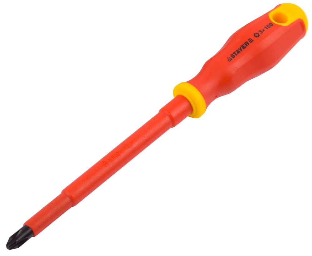 Отвертка диэлектрическая PH3 х 150 мм Electro Professional STAYER 25142-3-15