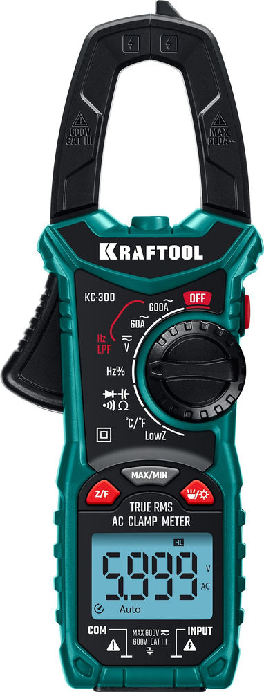 Цифровые токовые клещи KC-300 KRAFTOOL 59832