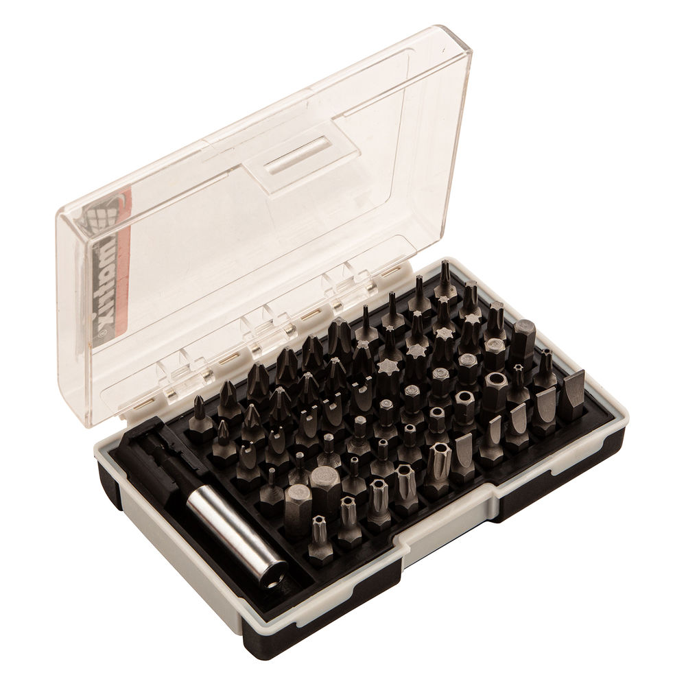 Набор бит с магнитным держателем, CrV, 61 шт. Matrix (11387)