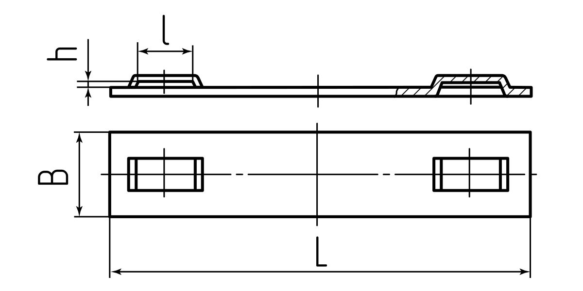 Бирка маркировочная МБС (304) 89х10 (Fortisflex) (71878)