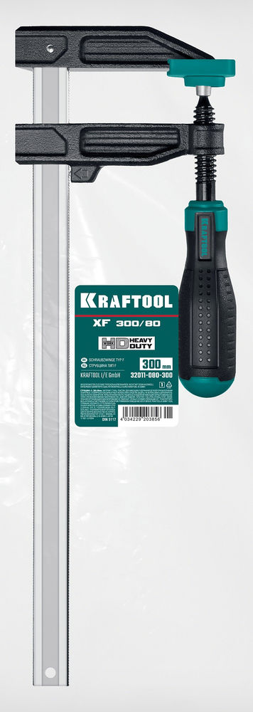 Струбцина F MF-300/080, 80 х 300 мм KRAFTOOL 32011-080-300_z01