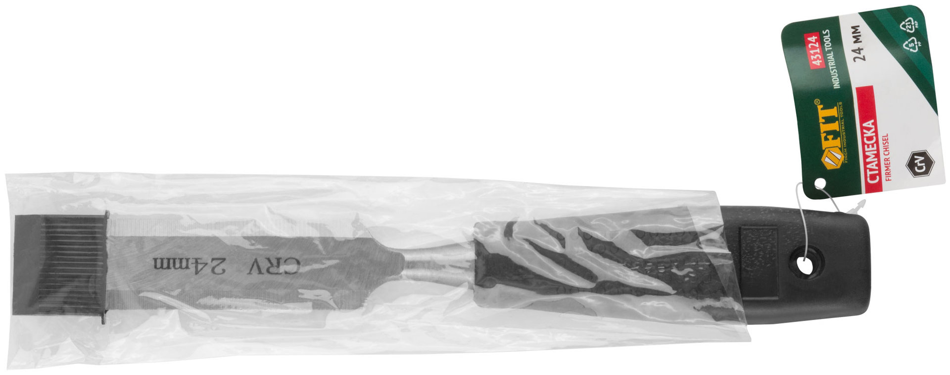 Стамеска CrV с пластиковой ручкой 24 мм