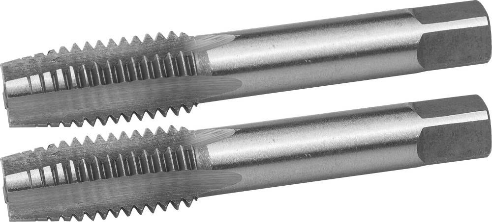 Комплект ручных метчиков ЗУБР М14 x 1.25 мм 9ХС 4-28006-14-1.25-H2
