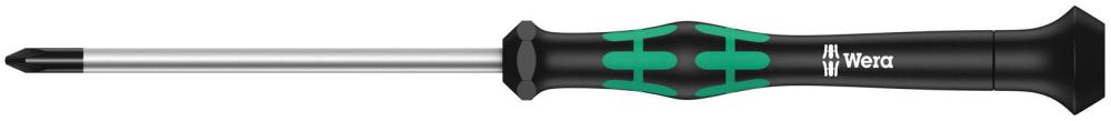 Отвёртка крестовая прецизионная PZ 1 x 80 мм Kraftform Micro серия 2055 PZ Wera WE-118032