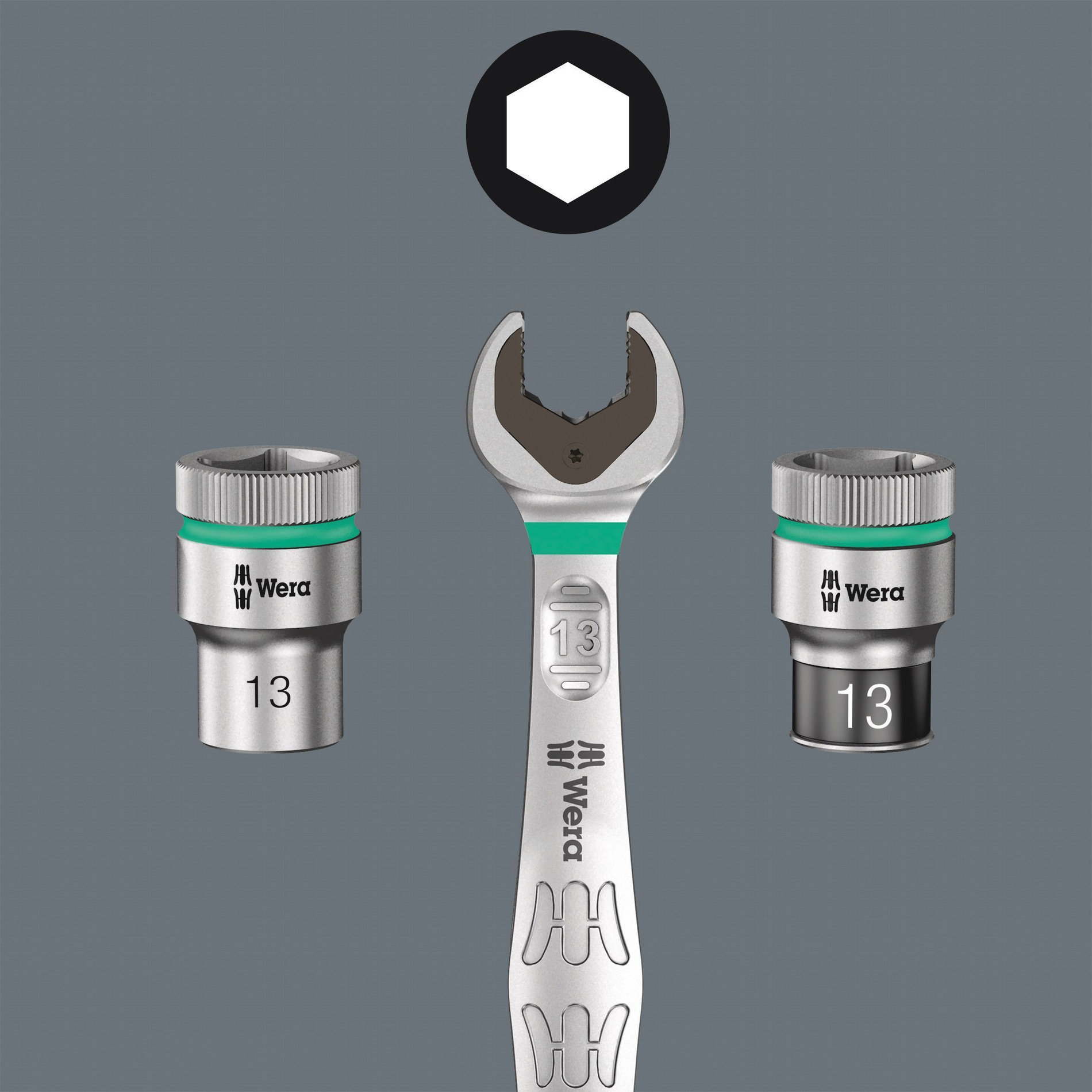 8790 HMB Zyklop Головка торцевая 6-гранная, 3/8, 16 x 30 мм (WE-003561)