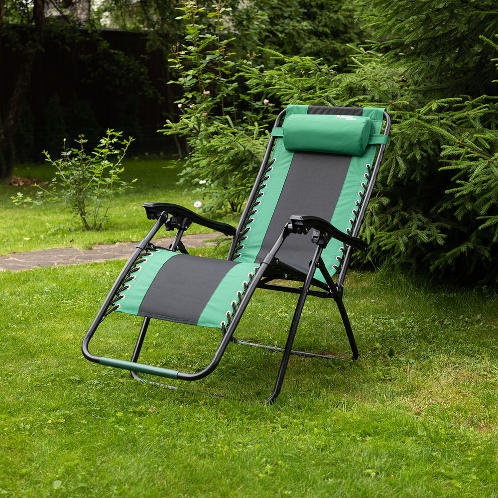 Кресло-шезлонг складное, многопозиционное 160 х 63.5 х 109 cм Camping Palisad (69606)