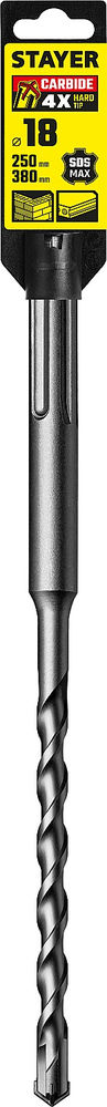 Бур SDS-max Professional Hercules-4Х STAYER 18x250/380 мм 29370-250-18  