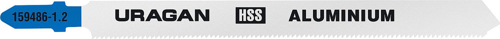 Полотна для лобзика T-хвост., по металлу, HSS, шаг 1.2 мм, 106 мм, 2 шт T318A URAGAN 159486-1.2