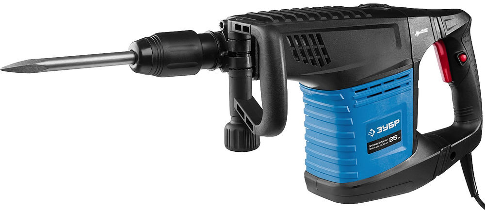 Отбойный молоток SDS-Max 25 Дж, 1500 Вт, АВТ ЗУБР Профессионал ЗММ-25-1500 ЭВК