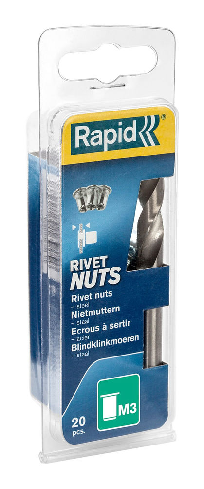 Нержавеющая заклепка R:Rivets М3, 20 шт RAPID 5000670