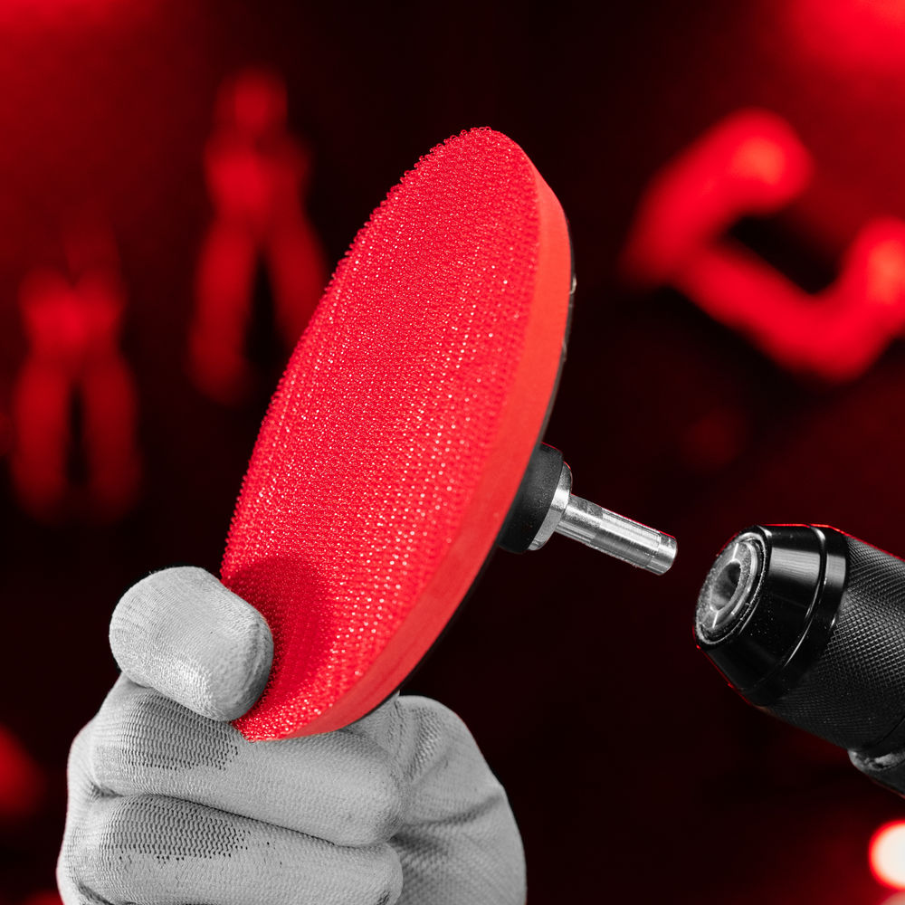 Насадка для дрели и УШМ с липучкой, 125 мм Matrix (76220)