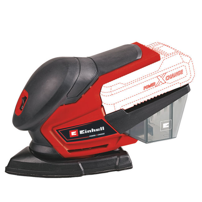 Шлифмашина акк. вибрационная Einhell PXC TE-OS 18/150 Li - Solo,треуг.под.150х150х100мм,24000мин (4460708)