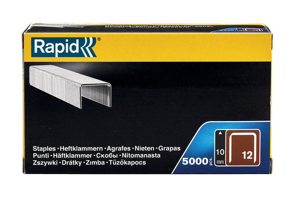 Скобы тонкие широкие тип 80, 10 мм, 5000 шт RAPID 40100519