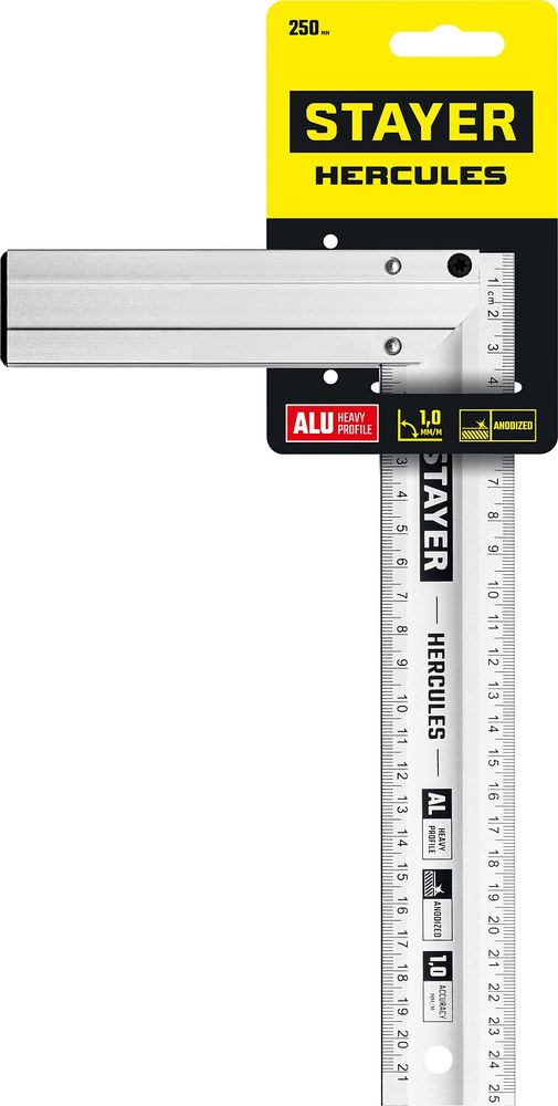 Угольник столярный 250 мм, жесткий STAYER Professional 3432-25