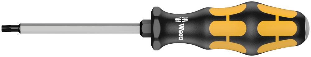 Отвёртка силовая TX 15 x 80 мм вспомогательный шестигранник для работы с проблемным крепежом TORX серия 977 Wera WE-024400