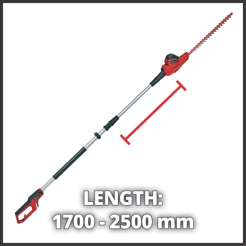 Кусторез электрический с телескопич штангой Einhell GC-HH 5056,500Вт,рез47см,20мм,штанга 1700-2500мм (3403870)