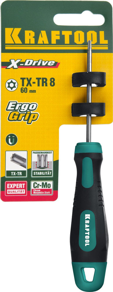 Отвертка Х-Drive, TX HOLE8 x 60 KRAFTOOL 250077-8-060