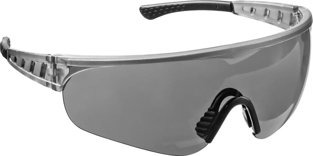 Очки защитные HERCULES, открытого типа, серые, широкое моностекло STAYER Professional 2-110432_z01