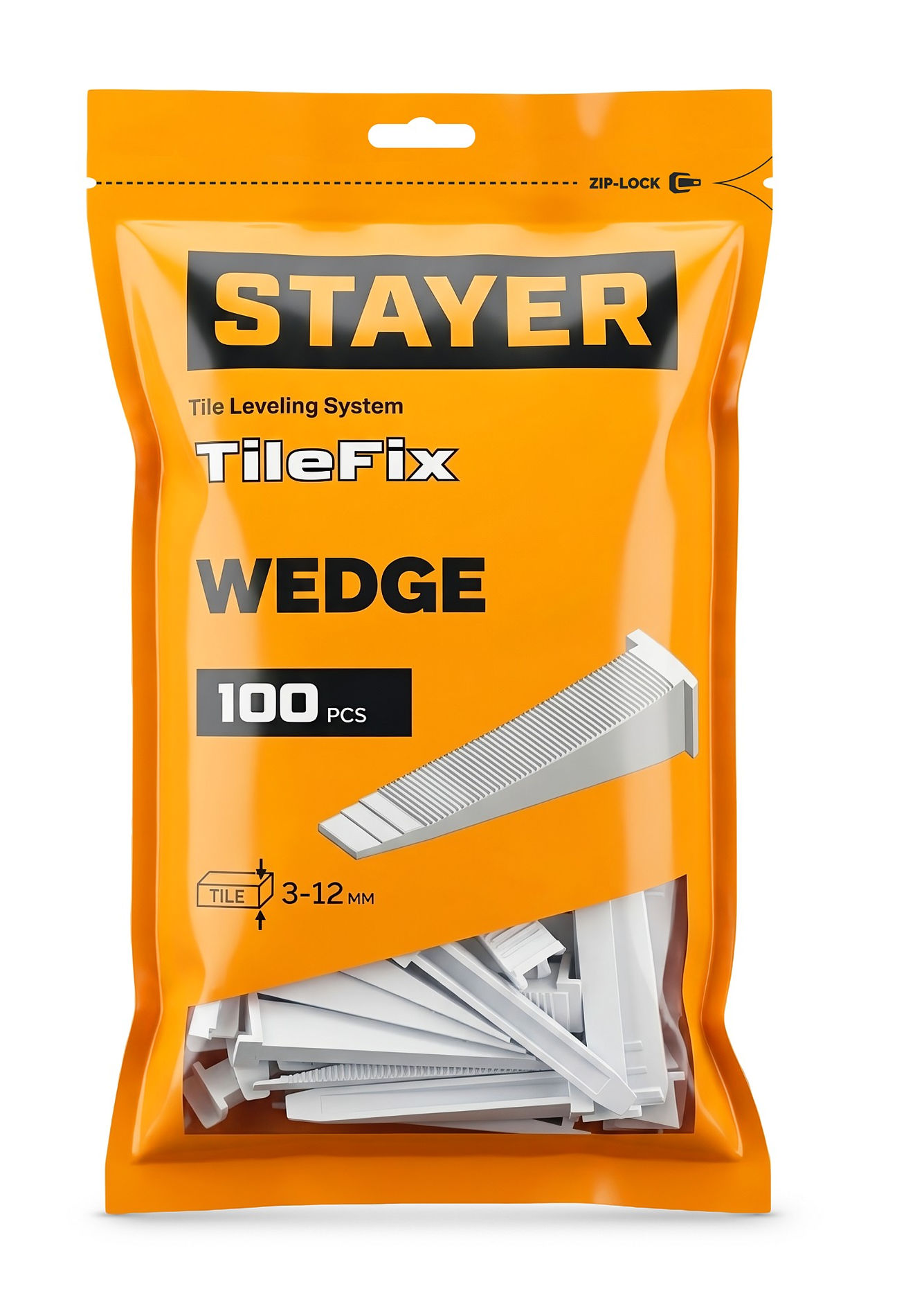 STAYER СВП TileFix, клин 100 шт, система выравнивания плитки ?ворота? (33848-100)