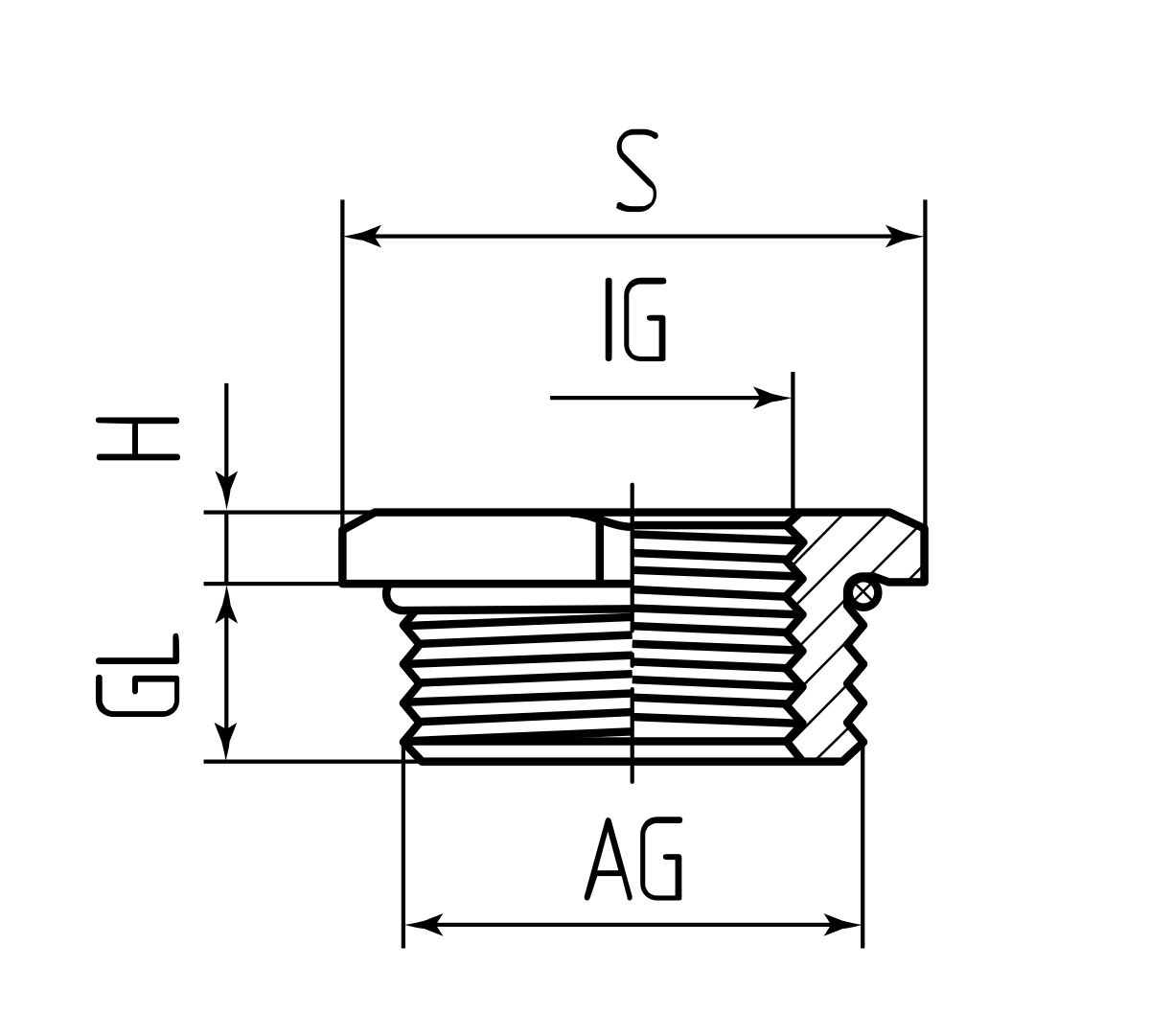 Муфта переходная латунная уменьшающая МПЛ М32/М25 (Fortisflex) (89605)