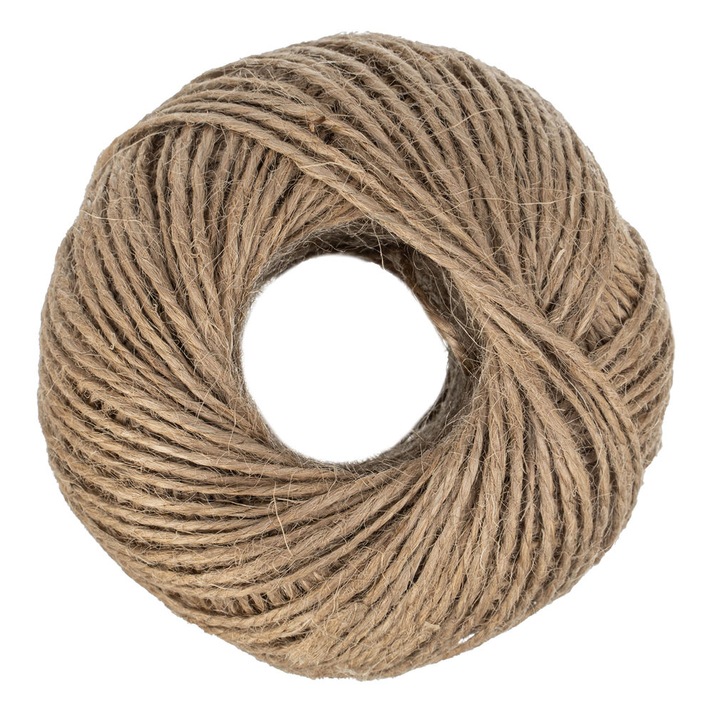 Шпагат джутовый, 1.5 мм, L 100 м, 2-ниточный, Сибртех (93876)
