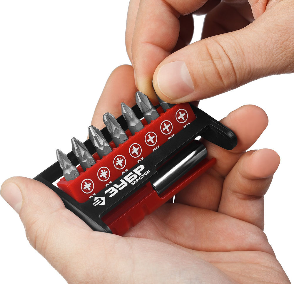 Набор бит с адаптером MX-8, 8 шт ЗУБР 26089-H8