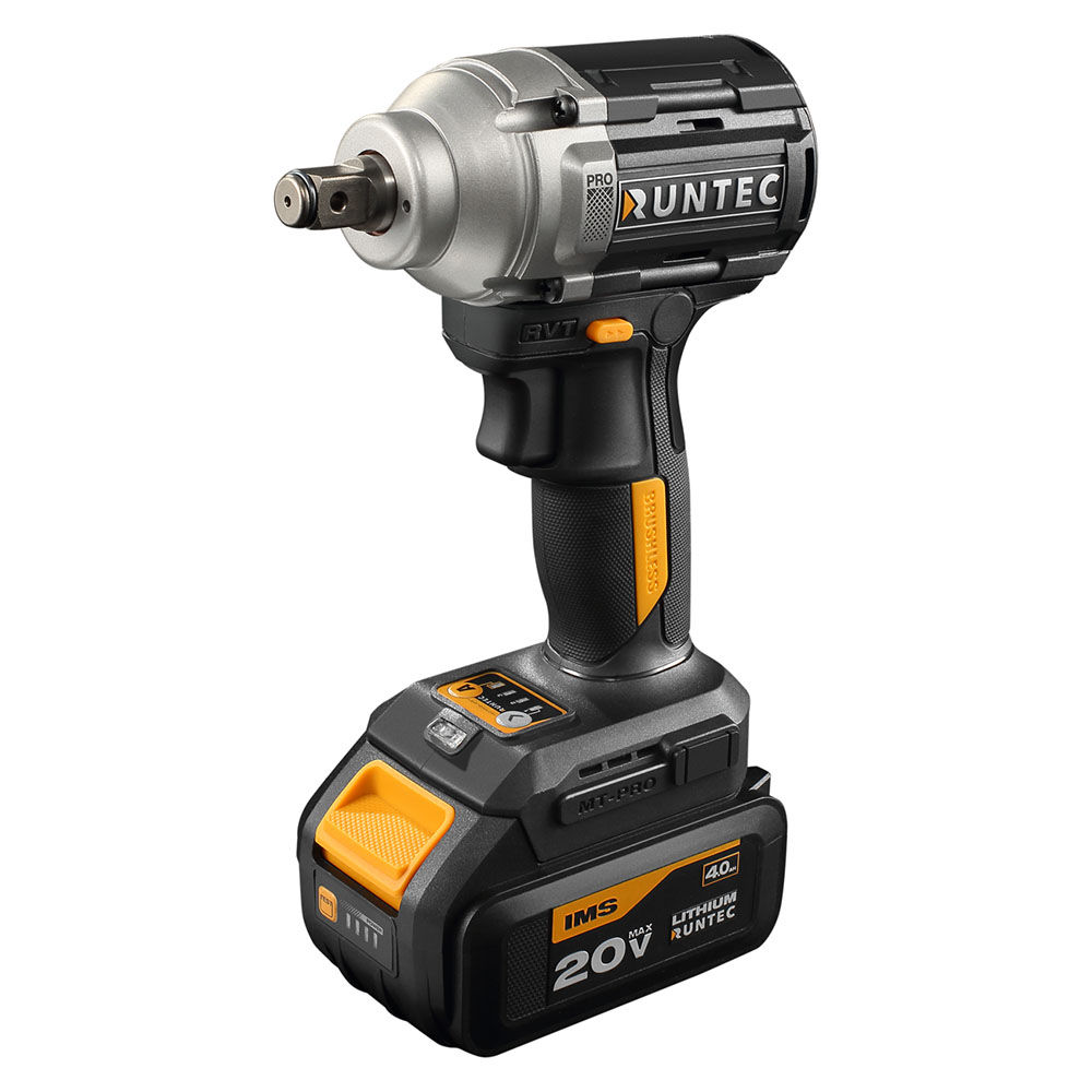 RUNTEC RT-IW500 Гайковерт ударный аккумуляторный RUNTEC PRO 1/2, 20В, 2*4Ач, 500Нм (RT-IW500)