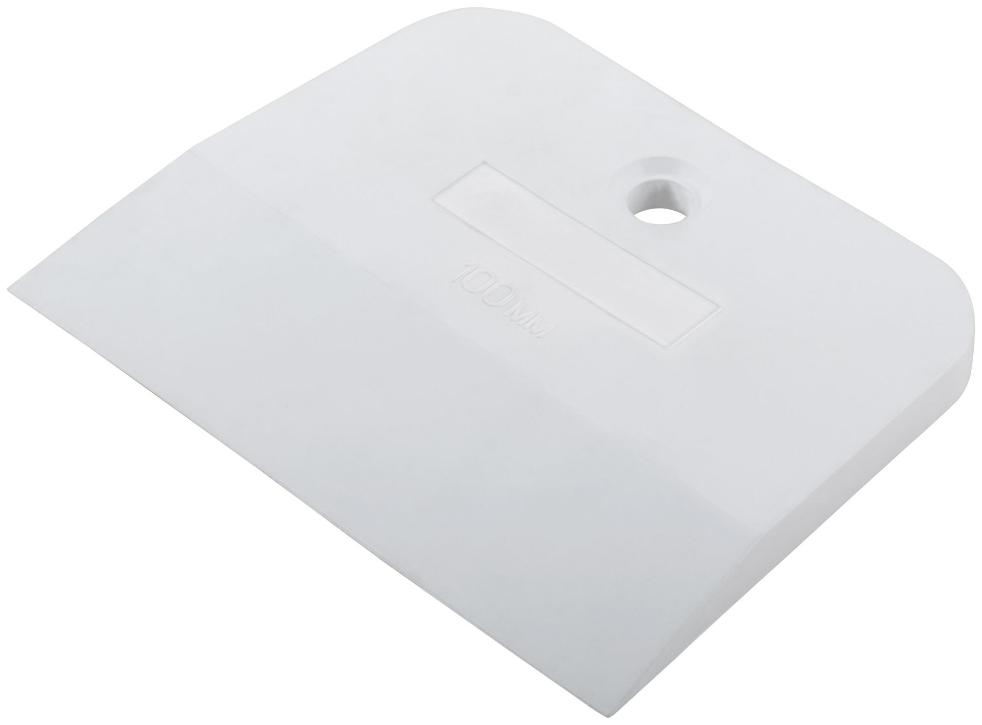 Шпатель резиновый белый 100 мм (06858)