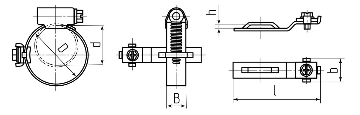 Хомут заземления УХЗ (16-25)/W2 (Fortisflex) (78512)