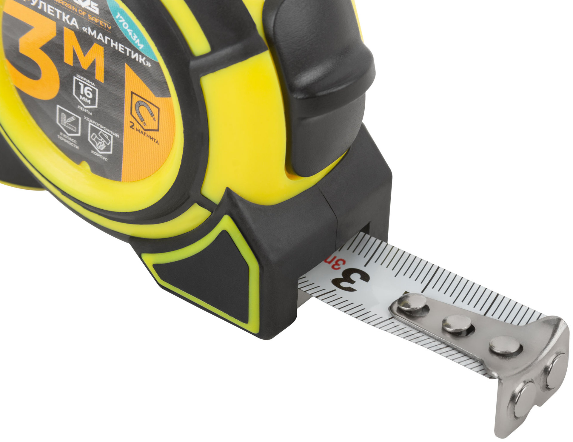 Рулетка Магнетик 3 м x 16 мм