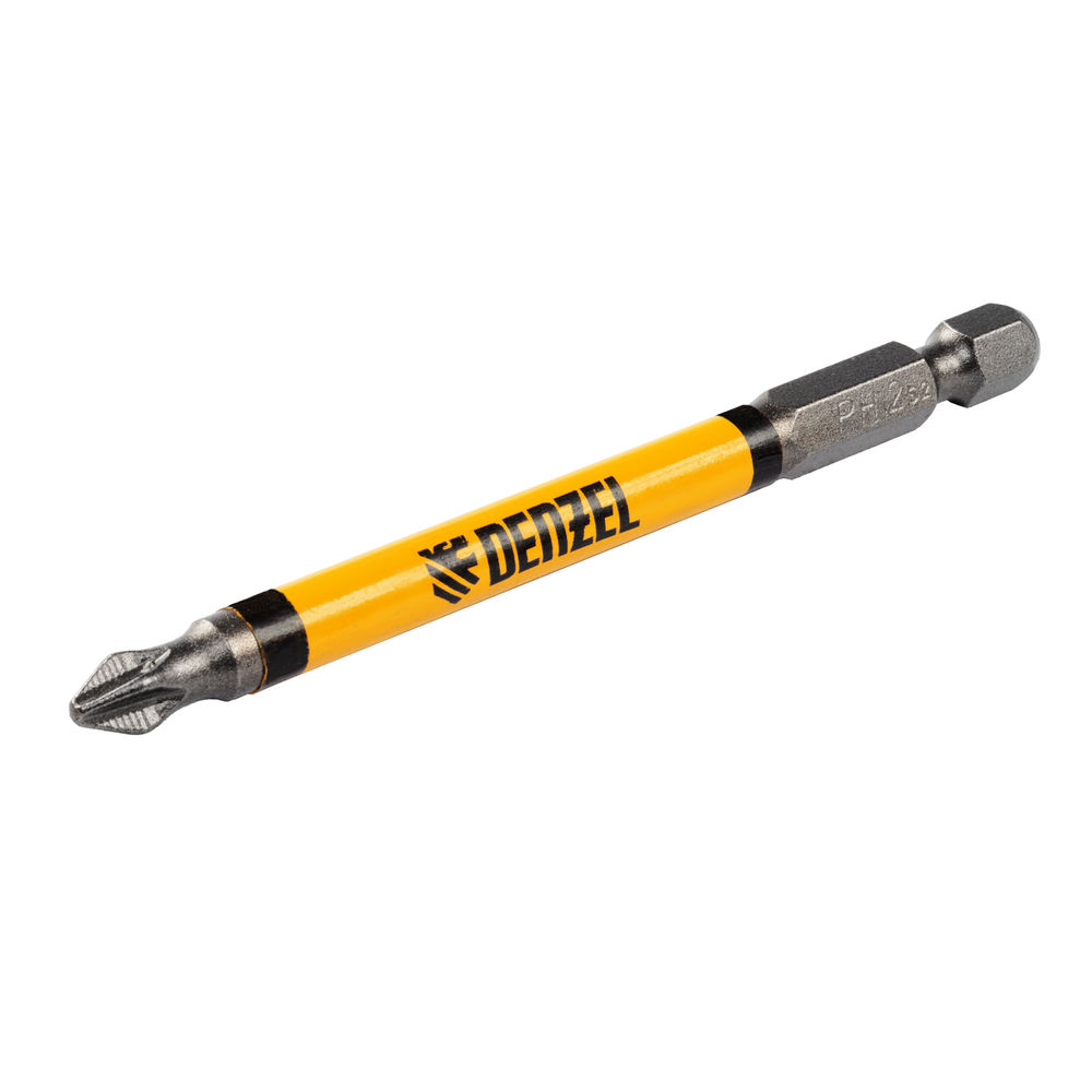 Бита PH2х90, сталь S2, цилиндр., 10 шт. Е 6,3 Denzel (11644)