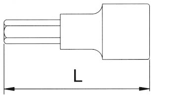 Головка торцевая с шестигранной вставкой 5 мм L=55 мм 1/2 Licota H4H005