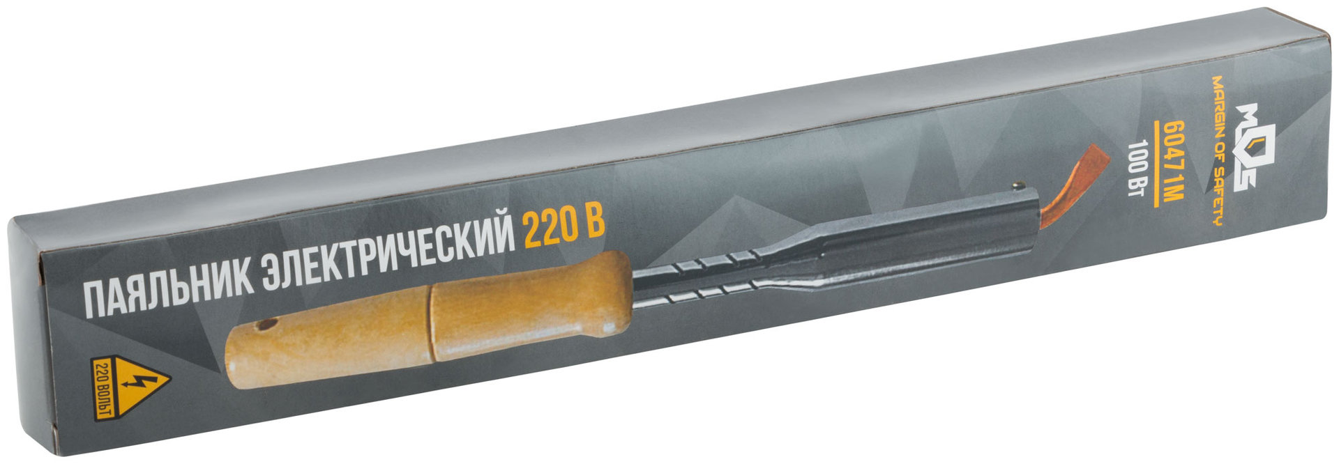 Паяльник деревянная ручка 100 Вт (60471М)