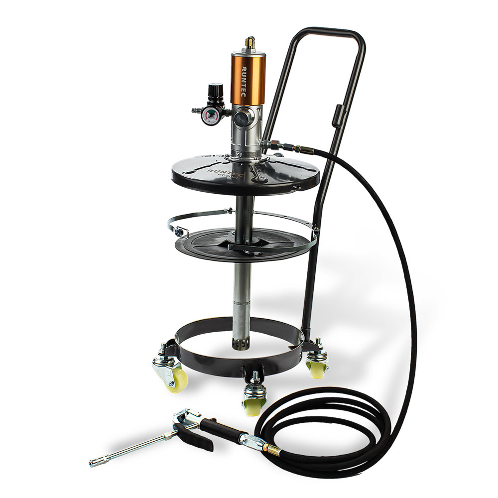 Солидолонагнетатель с пневмоприводом для бочек 20 л RUNTEC RT-SO21