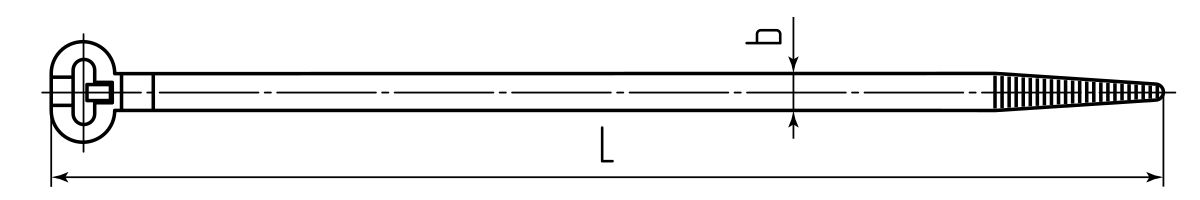 Стяжка нейлоновая КСЗ 8x400 (бел) (100шт) (Fortisflex) (74110)