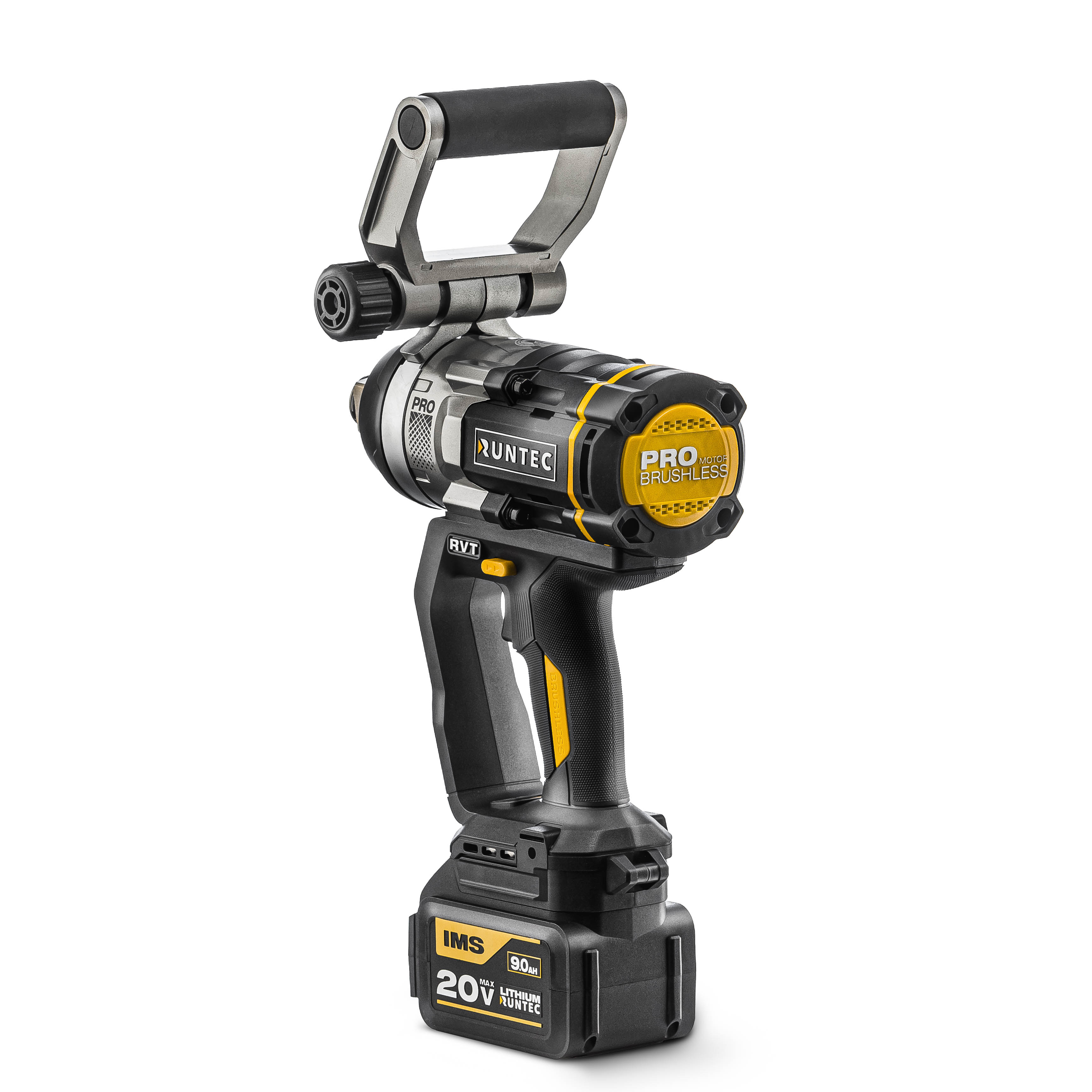 Гайковерт ударный аккумуляторный PRO 3/4, 20В, 2*9Ач, 2100Нм RUNTEC RT-IW2100