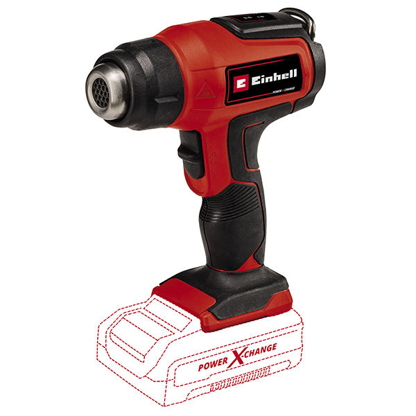 Фен аккумуляторный Einhell PXC TE-HA 18 Li, 18В,350/550 °C,200л/мин,без АКК и ЗУ (4520500)