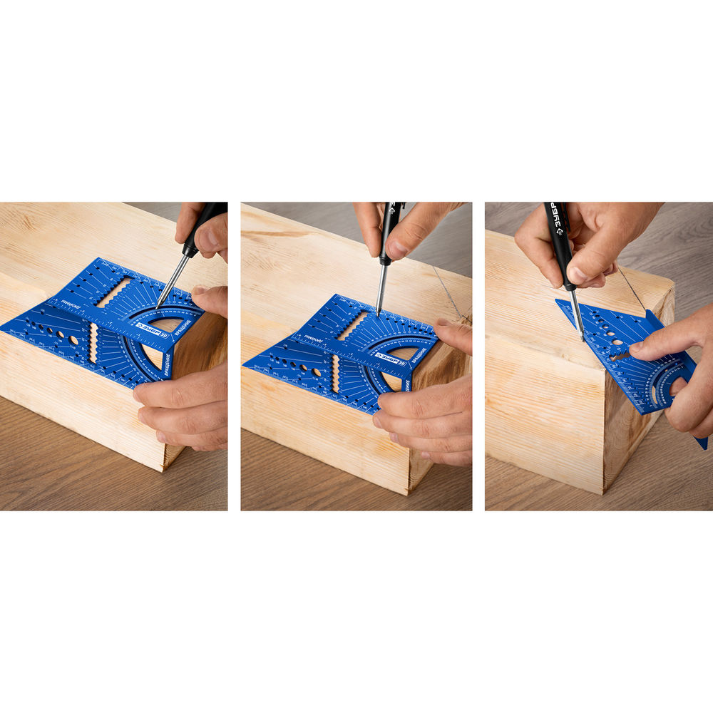 Угольник многофункциональный 3D, 7-в-1 ЗУБР Профессионал 34399  