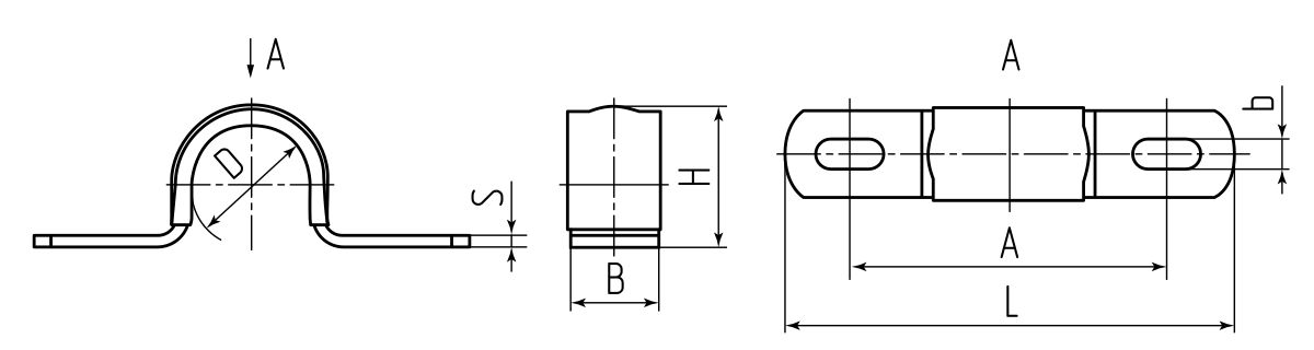 Скоба металлическая СМД-П 12-13 (Fortisflex) (62979)