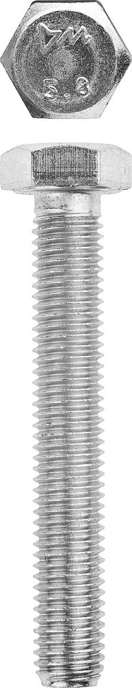 Болт M10 x 100 мм, кл. пр. 5.8, цинк, 5 кг, ГОСТ 7798-70 ЗУБР 303080-10-100