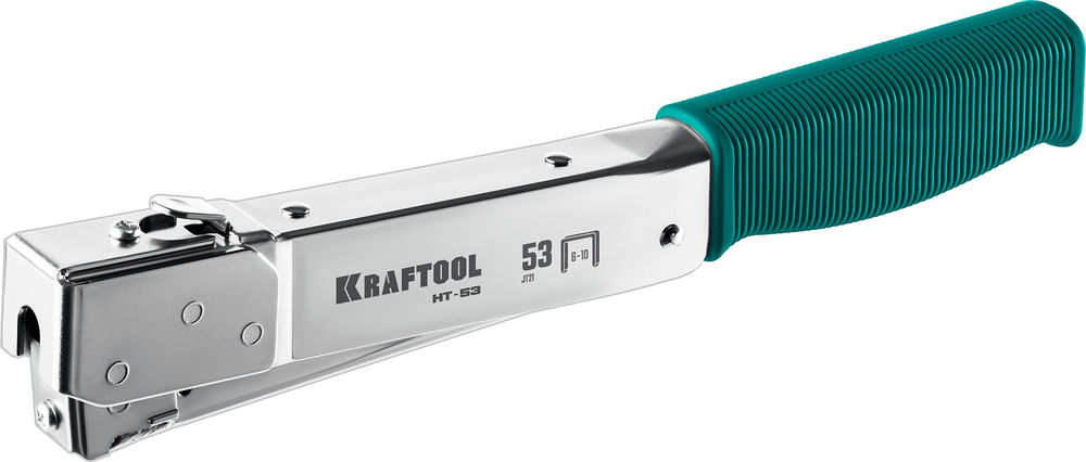 Высокоскоростной стальной скобозабиватель HAMMER TACKER, тип 53 (A/10/JT21) 23GA (6 - 10 мм) KRAFTOOL 3153