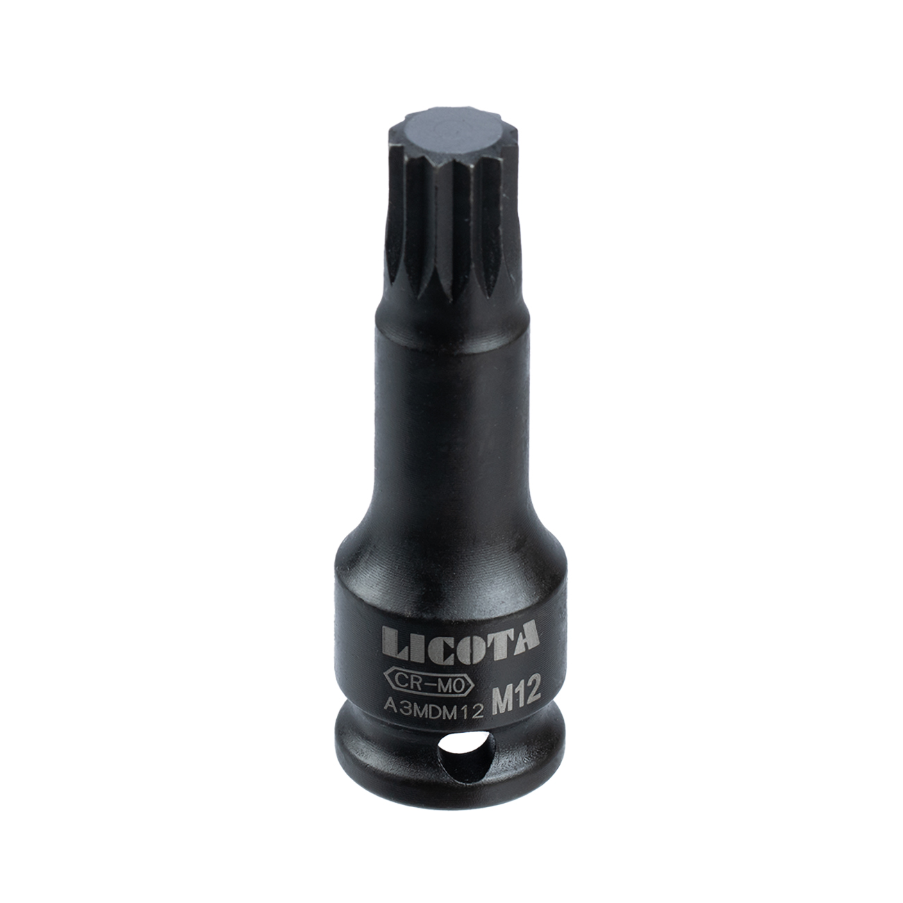 Головка торцевая ударная 60 мм spline M12 3/8 Licota A3MDM12