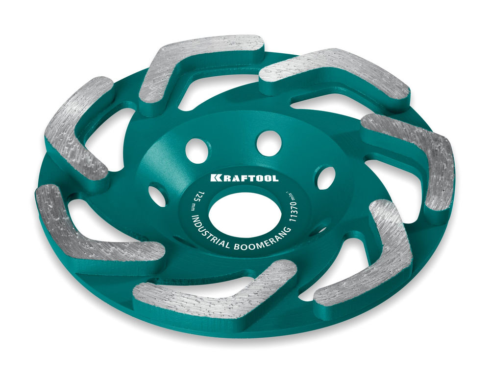Сегментная алмазная чашка Boomerang, d 125 мм, INDUSTRIAL KRAFTOOL 33445-125