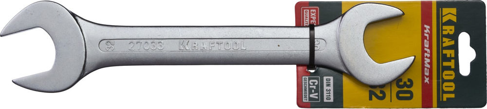 Ключ гаечный рожковый 30 х 32 мм KRAFTOOL 27033-30-32