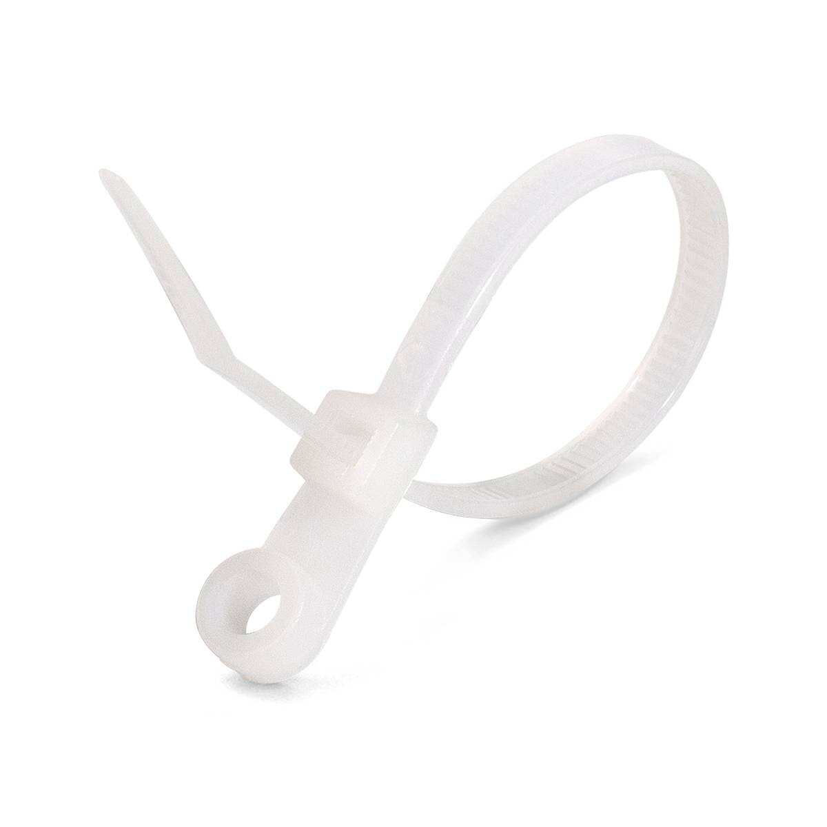 Стяжка нейлоновая КСО 5х220 (бел) (100шт) (Fortisflex) (80530)