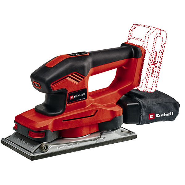 Шлифмашина акк. вибрационная Einhell PXC TE-OS 18/230 Li, 18В,подошва 230х115мм,14-22000/мин,без АКК (4460720)