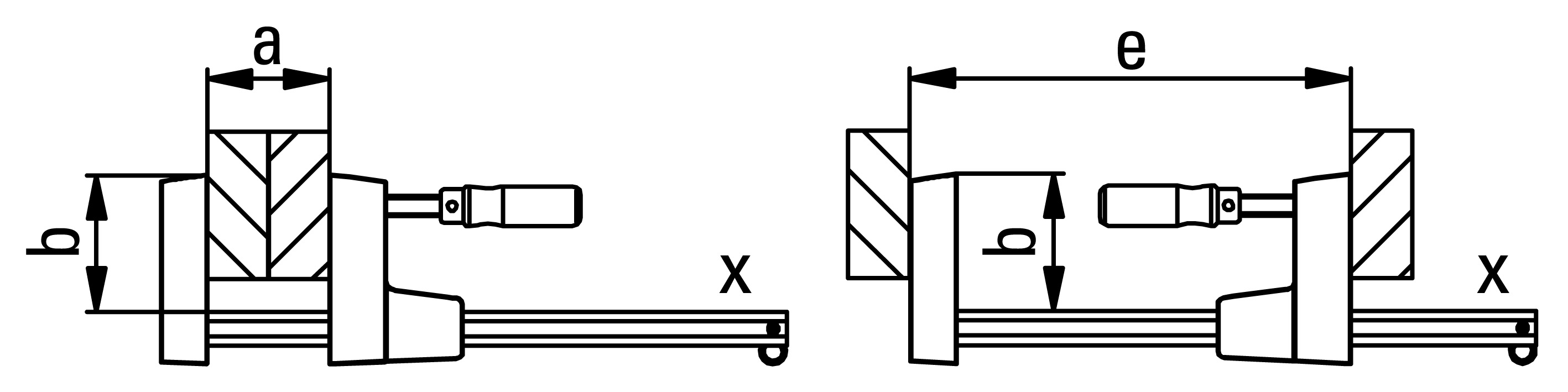 Струбцина корпусная лёгкая 600/80, 1.5 кН UK60 UniKlamp BE-UK60
