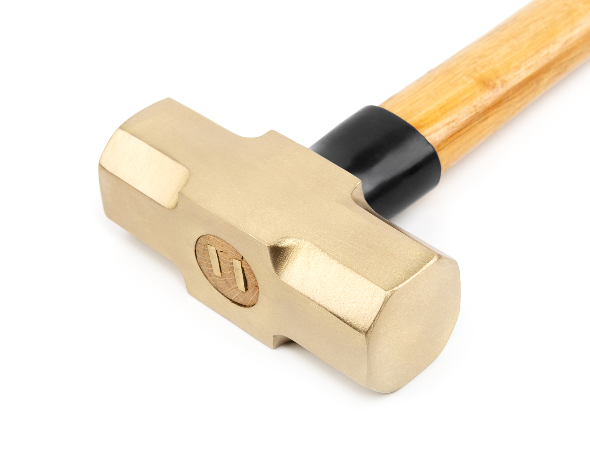 Кувалда 2,2 кг AlCu рукоятка дерево гикори искробезопасная 191G-1014, HORTZ